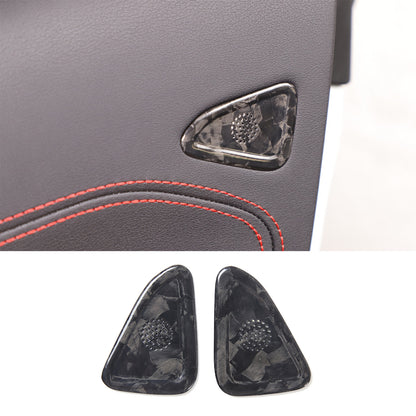 Forged Carbon Fiber Door A/C Vent Panel Trim Cover Fit For Corvette C8 20-26 18