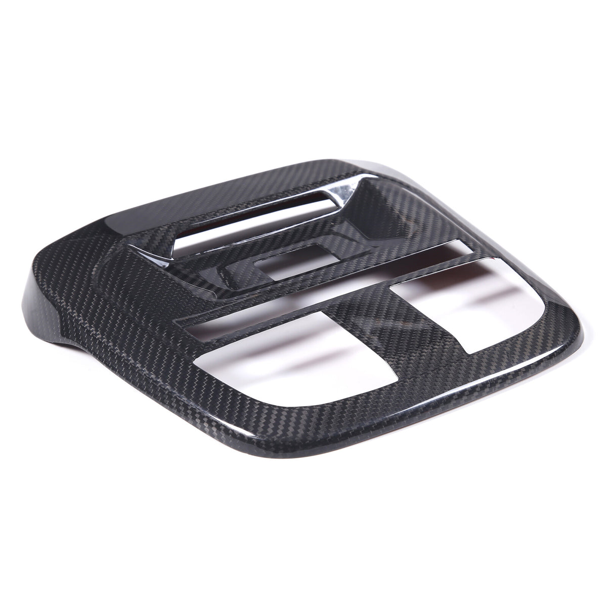 Real Carbon Fiber Reading Light Lamp Frame Cover Trim For Subaru 2022-2023 1