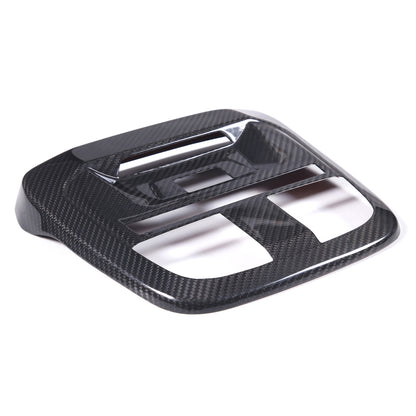 Real Carbon Fiber Reading Light Lamp Frame Cover Trim For Subaru 2022-2023 1