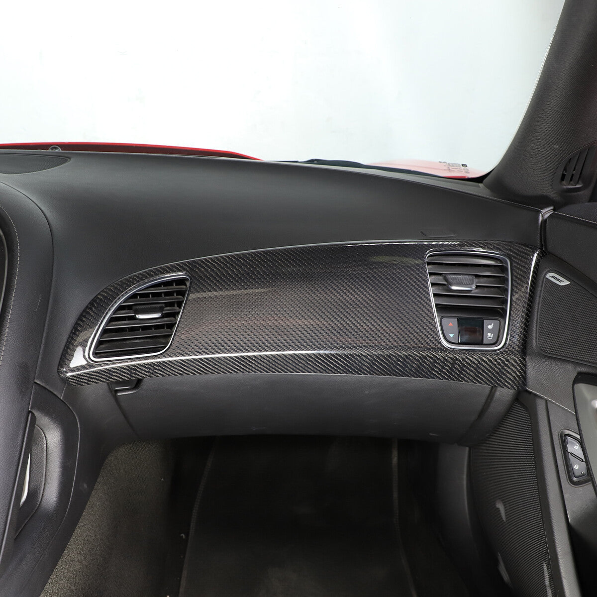Real Carbon Fiber Dashboard Panel Decor Cover for Corvette C7 14-19 5