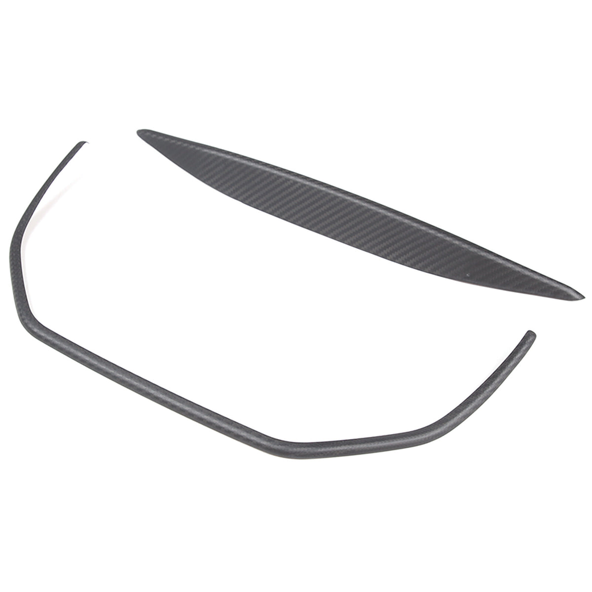 Matt Carbon fiber Center Console air outlet frame Trim For Maserati Ghibli 14-15 8