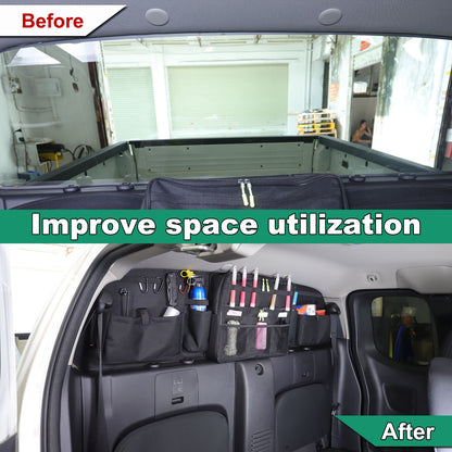 Rear Window Storage Bag Stowing Packet For Nissan Frontier 2022-24 4