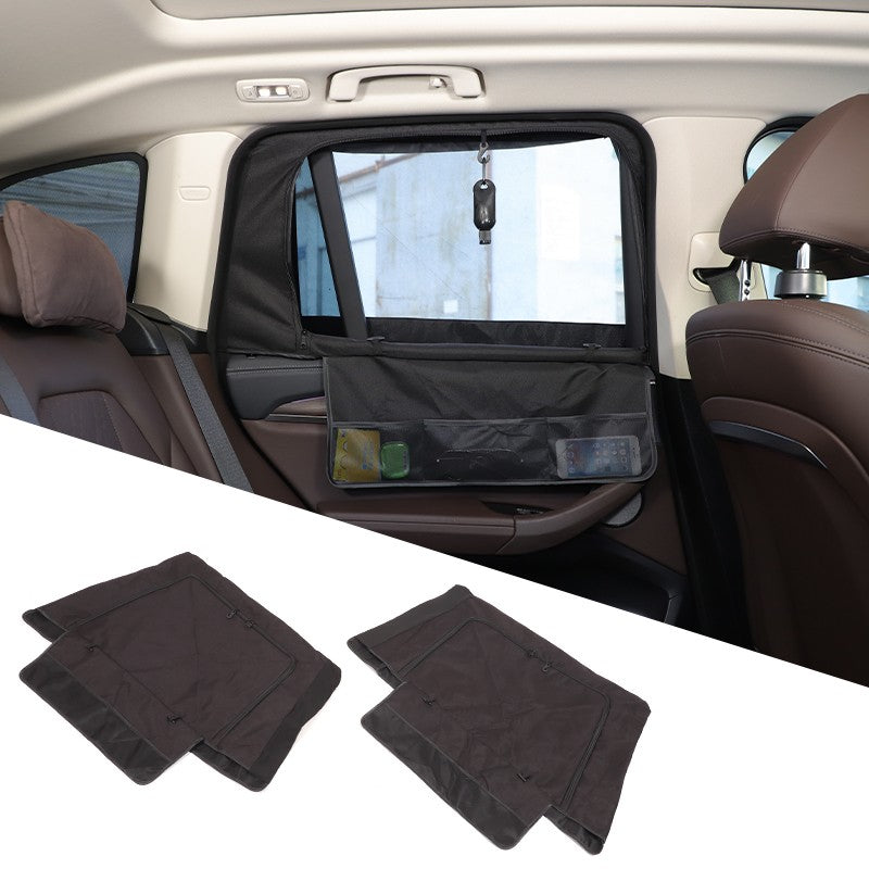 Black ABS Rear Door Window SunShade Cover For BMW X3 G01 2018-2024 23