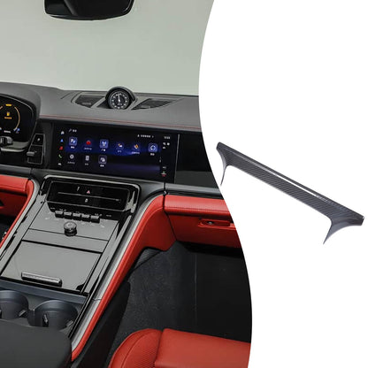 Real Carbon Fiber Center Upper Air Outlet Trim For Porsche Panamera 972 2024+ 14