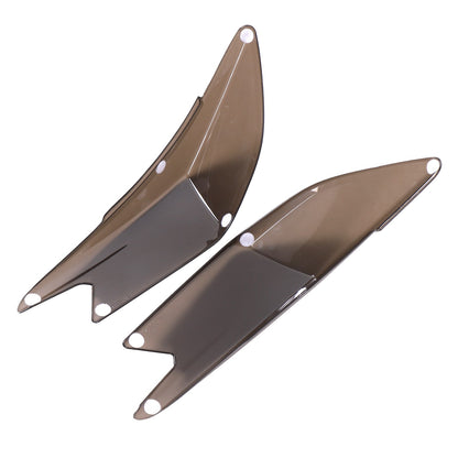 ABS Smoked Black Front Headlight Cover Trim Overlay For Subaru WRX VB 2022+ 15