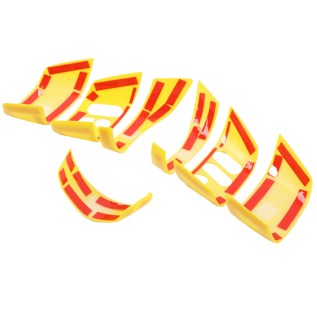 Yellow ABS Interior Center Console Trim Cover for Toyota FJ Cruiser 2007-2021 7