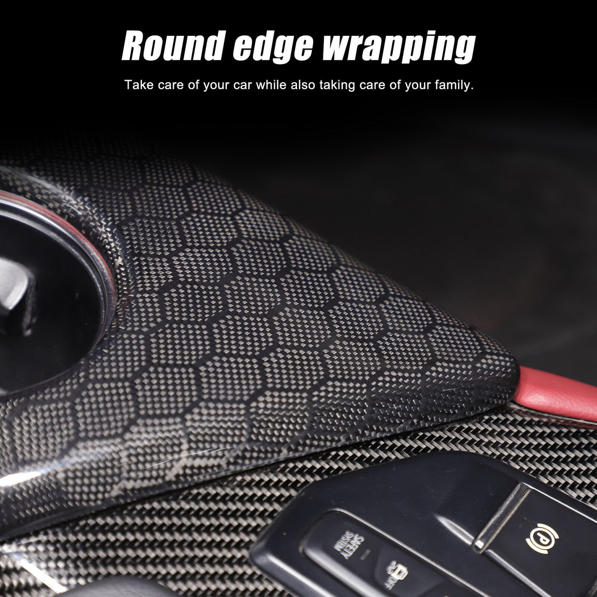 Real Carbon Fiber Center Armrest Box Panel Trim Cover For Toyota Supra A90 19-24 16