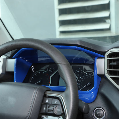 Matte Black Dashboard Instrument Frame Trim Cover For Toyota Tundra 2022-26 6