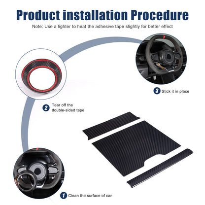 Real Carbon Fiber Steering Wheel Center Surround Cover For Lotus EMIRA 22-25 US 20