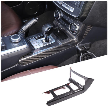 5Pcs For Benz W463 G63 G65 G500 G550 AMG Real Carbon Fiber Interior Console Trim 2