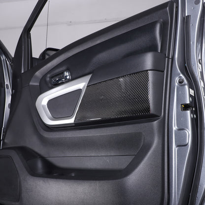 Carbon Fiber Inner Door Trim Panel Sticker For Nissan Titan 2016-23 6