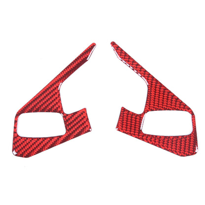 Red Soft Carbon Fiber Interior Decor Trim Kit Cover Set For Corvette C8 20-25 34