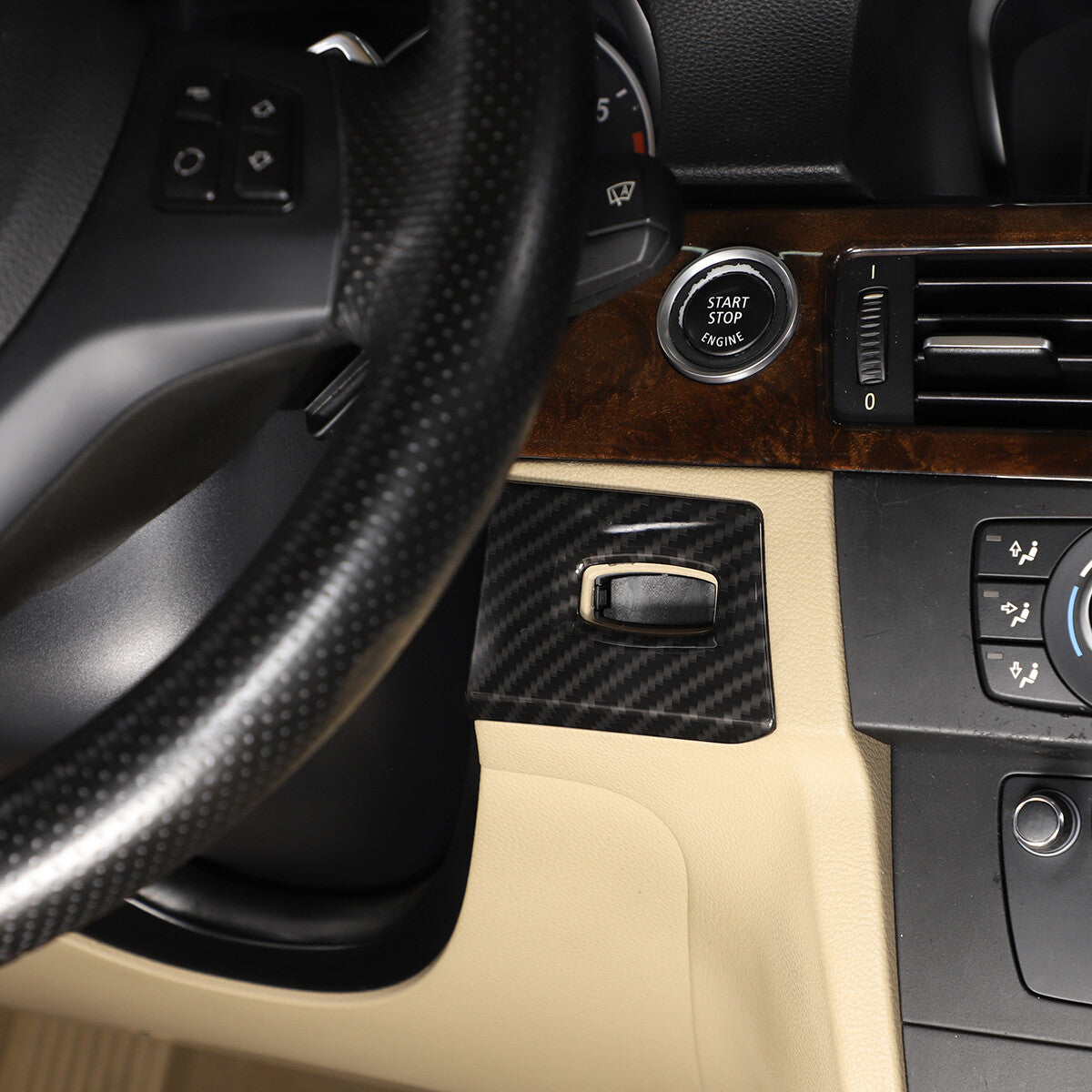 Carbon Fiber ABS Interior Decoration Cover Trim Kit For BMW 3 Series E90 2005-12 - Variants 11-15 23