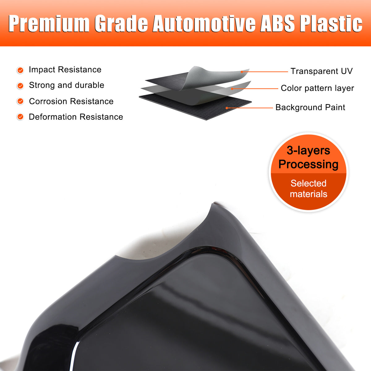 Glossy Black Door Handle & Rearview Mirror Cover For Toyota LC250 2024+ 7