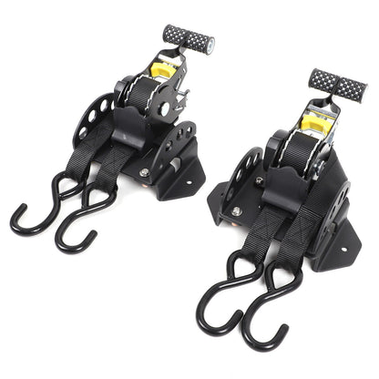Retractable Truck Bed Tie-Down Ratchet Straps For Toyota Tacoma/Tundra 2