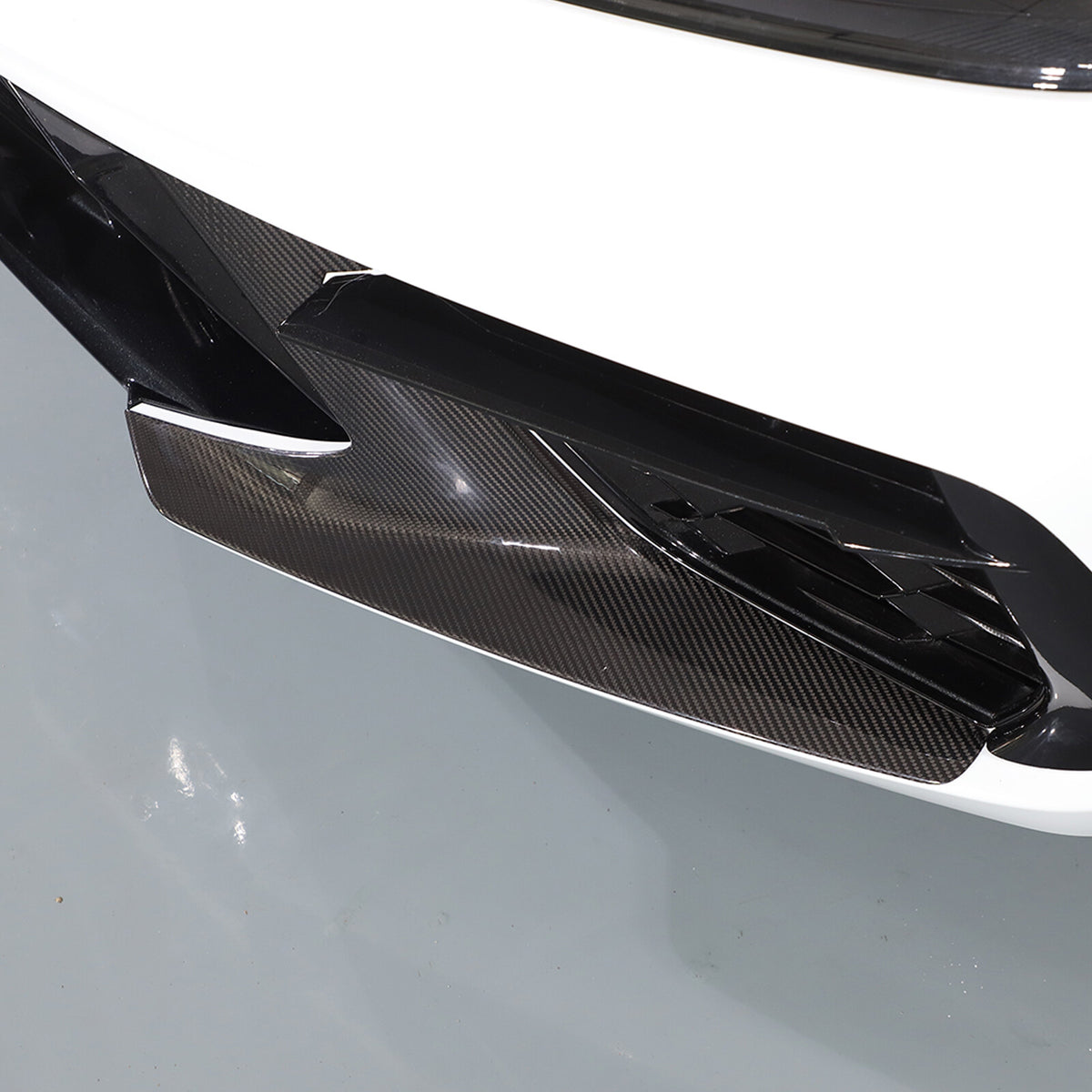 Dry Carbon Car Front Bumper Side Grille Trim Cover For Corvette C8 Z51 2020-2026 6