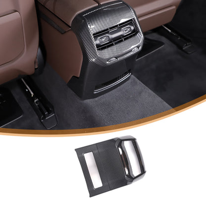 Carbon Fiber Rear Air Vent Outlet Panel Cover Trim For BMW 7 Series G70 i7 2023 24