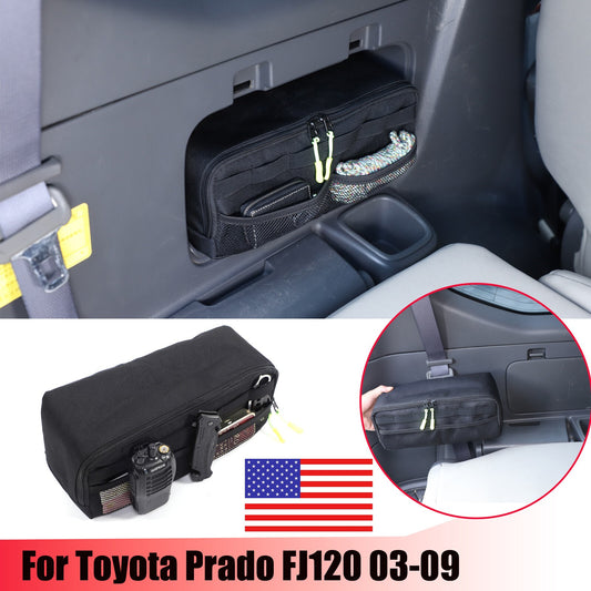 Rear Trunk Left Side Storage Bag Organizer For Toyota Prado FJ120 03-09 US 1