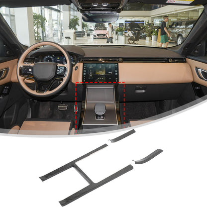 Carbon Fiber ABS Center Console Side Trim For LR Range Rover Velar L560 2024+ 9