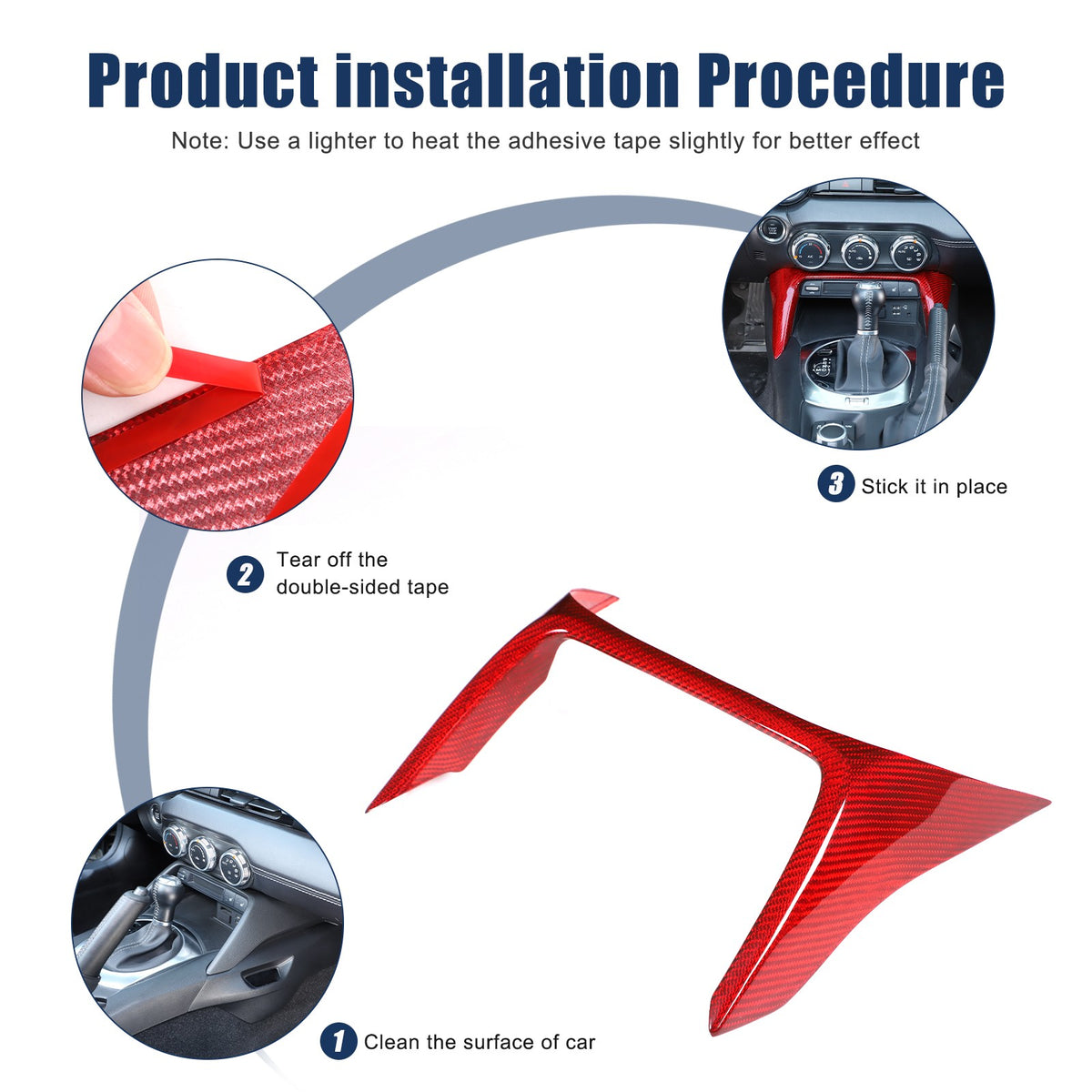 Red Real Carbon Fiber Interior Full Interior Trim For Mazda MX-5 Miata 2016-2026 - Variants 1-5 4
