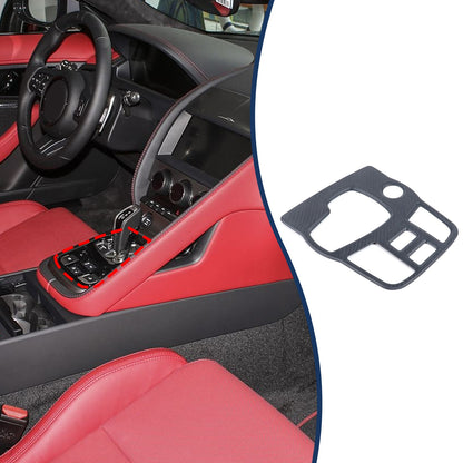 Matte Real Carbon Fiber Gear Shift Indicator Trim For Jaguar F-TYPE X152 2013+ 13