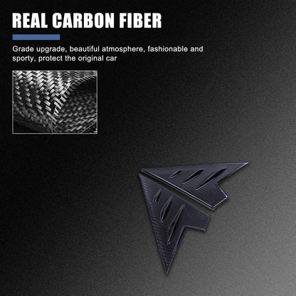 Real Carbon Fiber Front A-pillar Triangular Panel Trim For Alfa Romeo Tonale 5