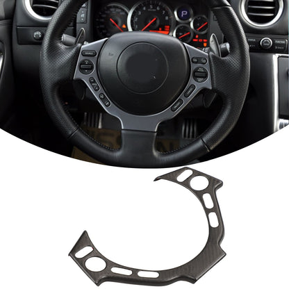Matte Real Carbon Fiber Steering Wheel Button Trim For Nissan GTR R35 2008‑2016 1
