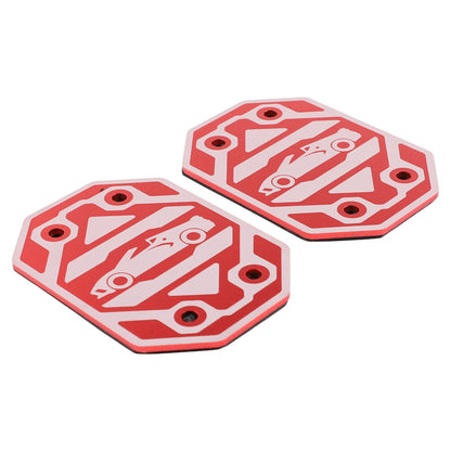 Replacement Red Aluminum Rear Quarter Window Emblem Badge For Corvette C8 20+ US 5