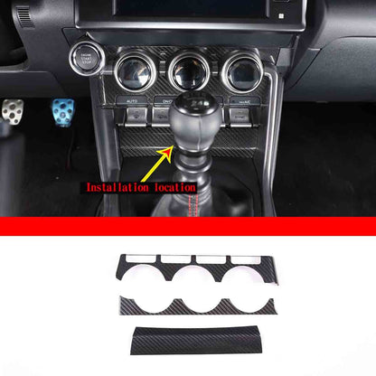 Carbon Fiber Console Air condition Panel Trim For Toyota86 Subaru BRZ 2022 US 10