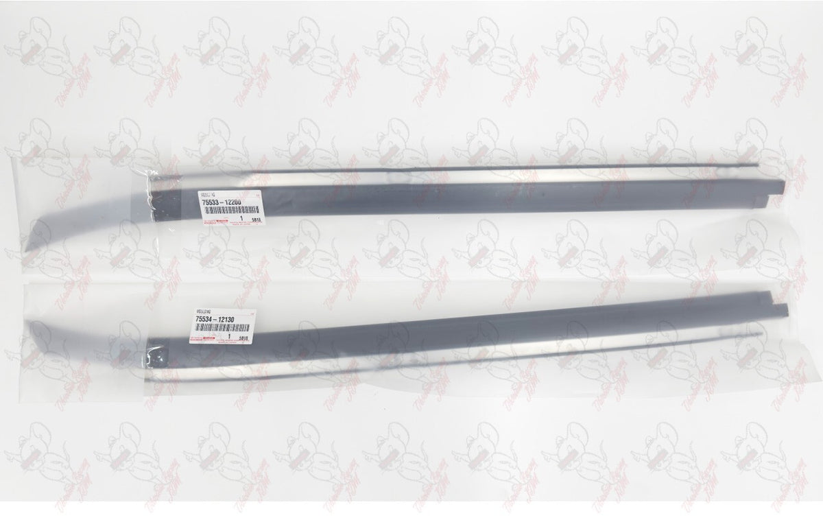 Toyota Genuine Corolla Coupe AE86 Windowshield Outside Mouldingd Pair Set OEM 4