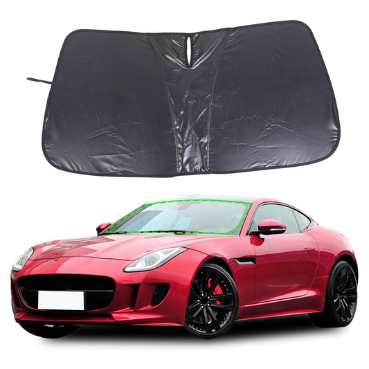 Black Front Sun Shade Windshield Window Cover for Jaguar F-TYPE X152 2013+ US 1