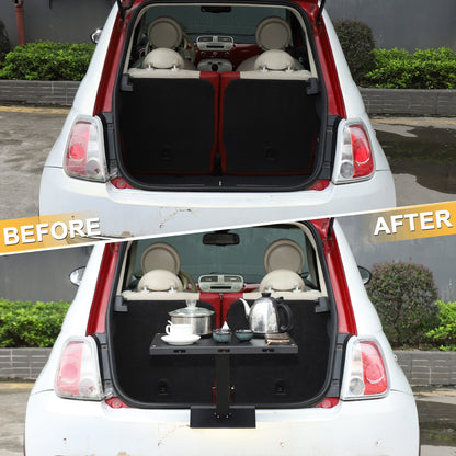 Car Camping Portable Trunk Lock Latch Table For Fiat 500 2009-2015 3
