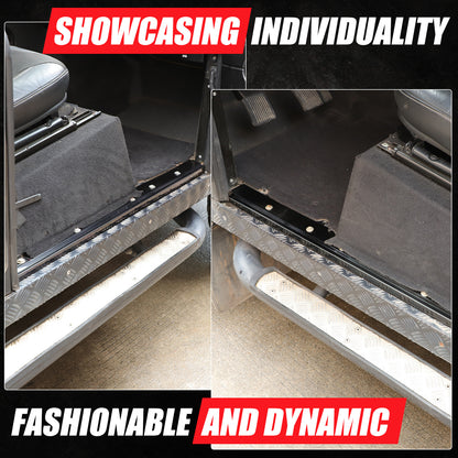 Steel Interior Door Sill Trim Guard Plate Trim For LR Defender L316 2004-2018 21