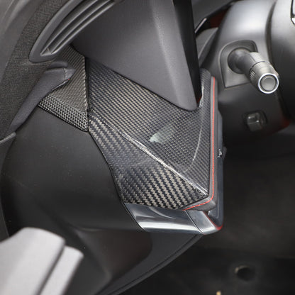Real Dry Carbon Fiber Driver Side Air Vent Upper Trim For Corvette C8 20-25 5