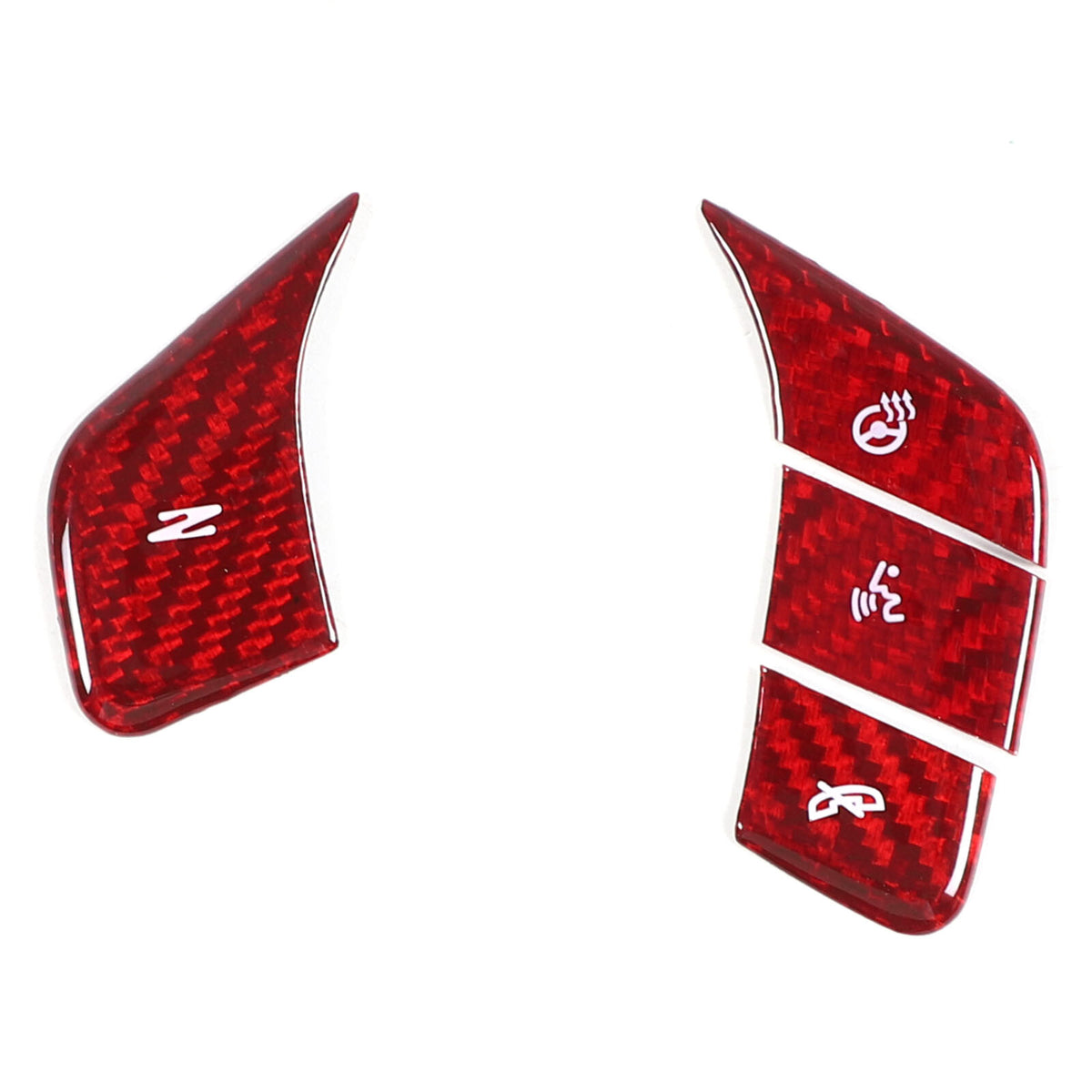 Red Real Carbon Fiber Full Interior Set Decor Trim Kit for Corvette C8 20-25 - Styles 51-55 29