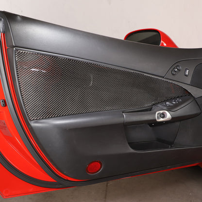 Soft Carbon Fiber Interior Anti-kick Door Panel Sticker For Corvette C6 2005-13 7
