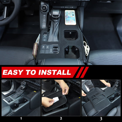 Suede Cloth Center Console Gear Shift Trim Cover For Toyota LC250 Prado 2024+ US 5