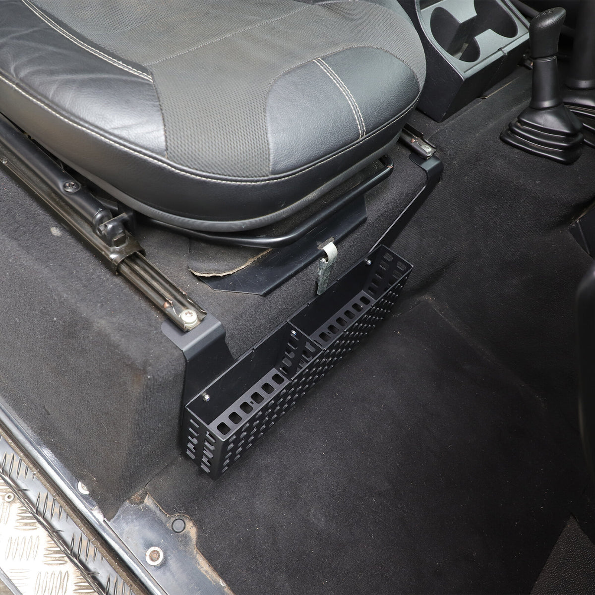 Aluminum Alloy Under Seat Storage Basket Tray For Land Rover Defender L316 04-18 14