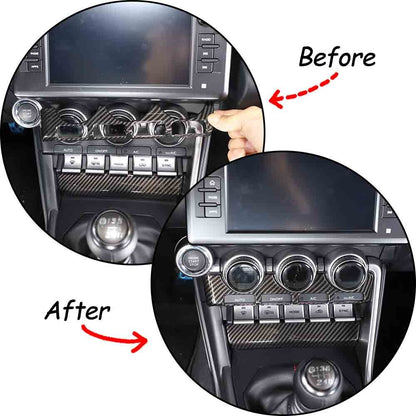 ABS Carbon Fiber Interior Center Console Trim Set For GR86/BRZ 2022-2024 US - Variants 11-15 3