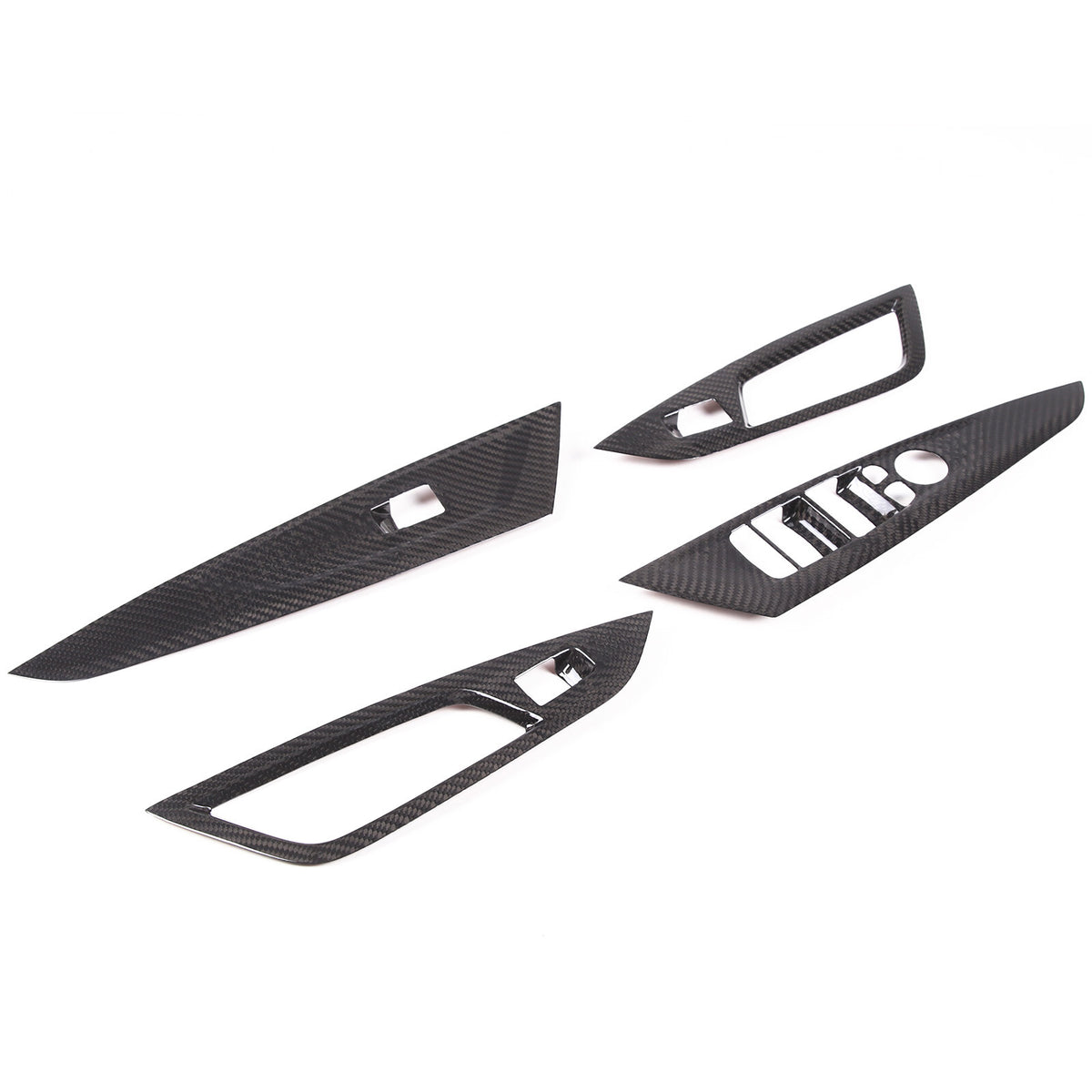 Real Carbon Fiber Window Lift Button Trim Cover For BMW 4 Series G26 2021-22 14