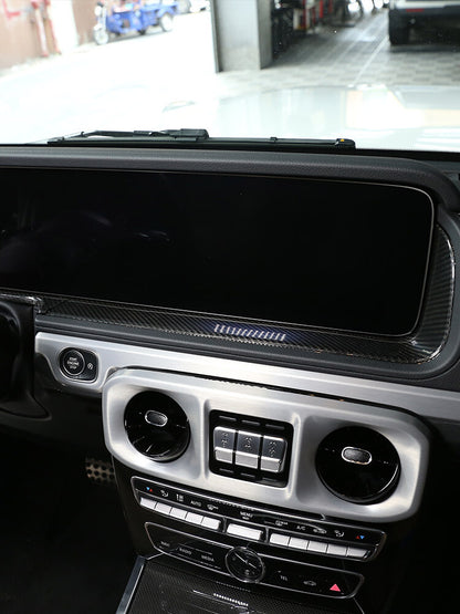 Carbon Fiber Dashboard Display Panel Trim For Mercedes Benz G Class W463 2019-20 8