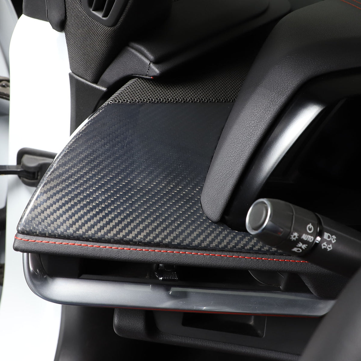 Real Carbon Fiber Driver Side Air Vent Upper Trim Cover For Corvette C8 20-25 US 15