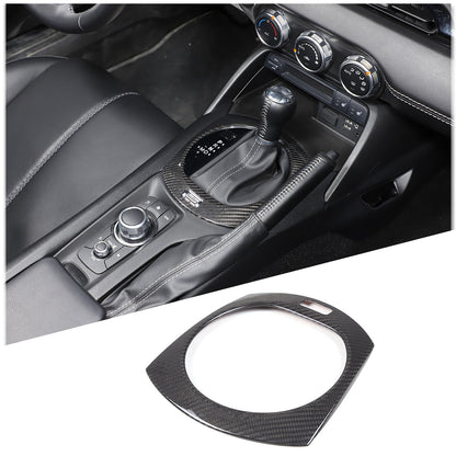 Real Carbon Fiber Center Console Gear Shift Panel trim Cover for Mazda MX-5 16+ 2