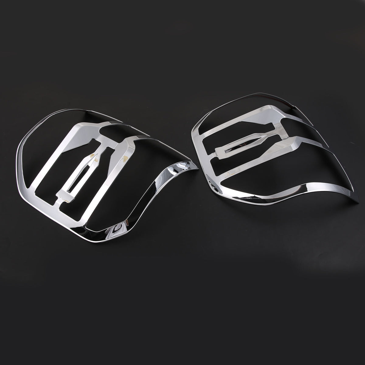 Chrome Silver Rear Taillight Trim Cover Bezel For Ford Maverick 2022-2024 22