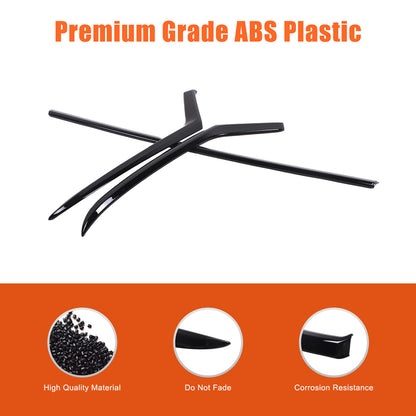 Glossy Black ABS Front Hood Trim Strip Trim For Toyota Grand Highlander 2024+ US 22