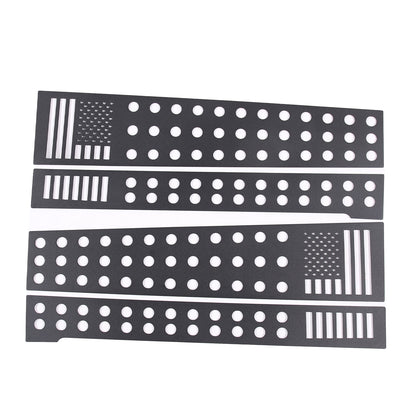 US Flag Alloy Window Center Pillar Trim Panel For Toyota FJ Cruiser 2007-21 15