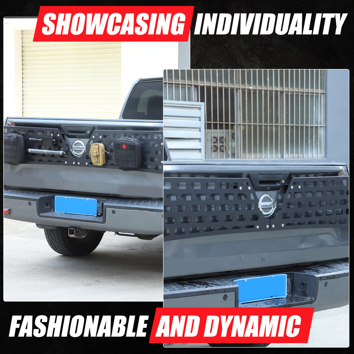 Rear Bed Molle Panel Truck Bed Tailgate Molle Panel For Nissan Titan 16-23 US 10