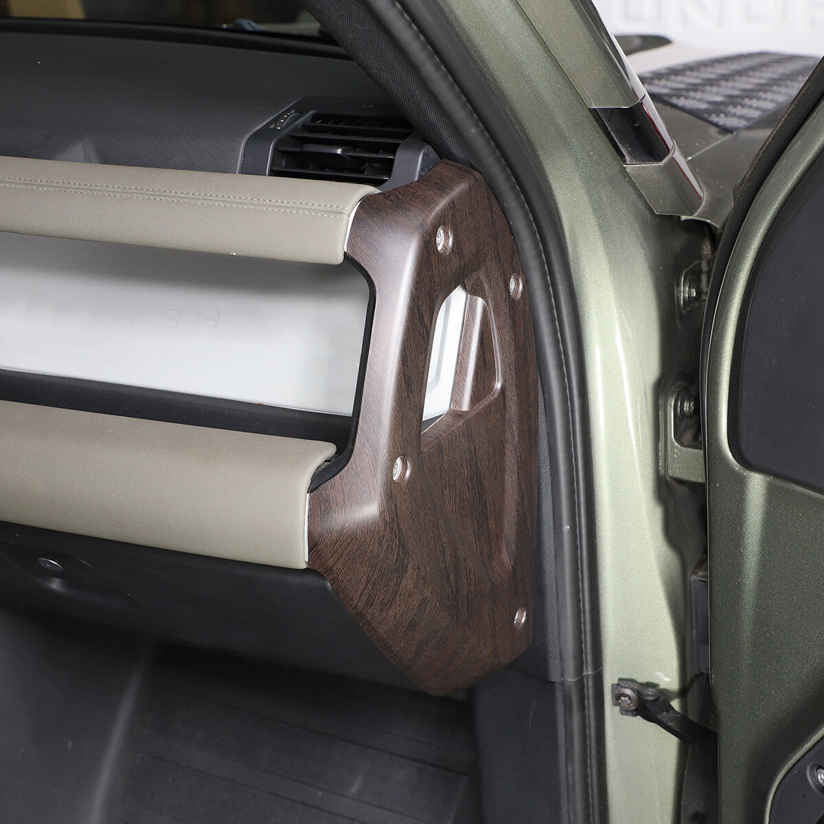 Grain Dashboard Side Panel Trim Cover For Land Rover Defender 90 110 2020-23 4
