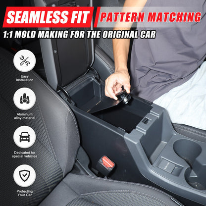 Alloy Center Console Safe GUN Storage Lock Box Tray For Subaru Crosstrek GU 24+ 5