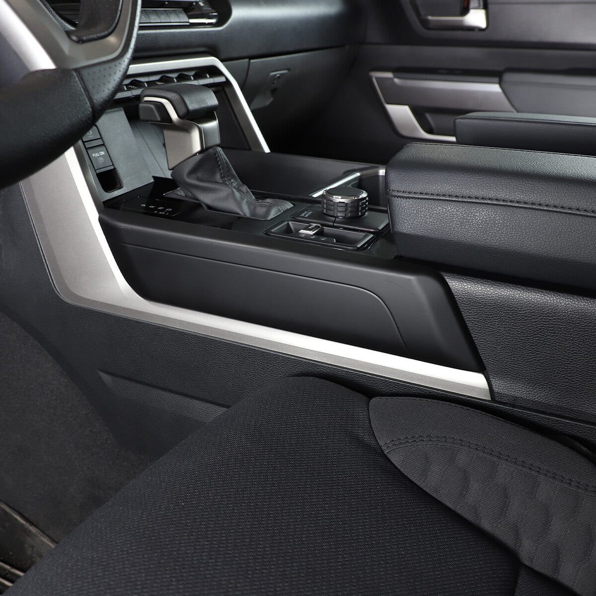 Matte Black ABS Interior Decoration Cover Trim Kit For Toyota Tundra 2022-26 US - Variants 21-25 10